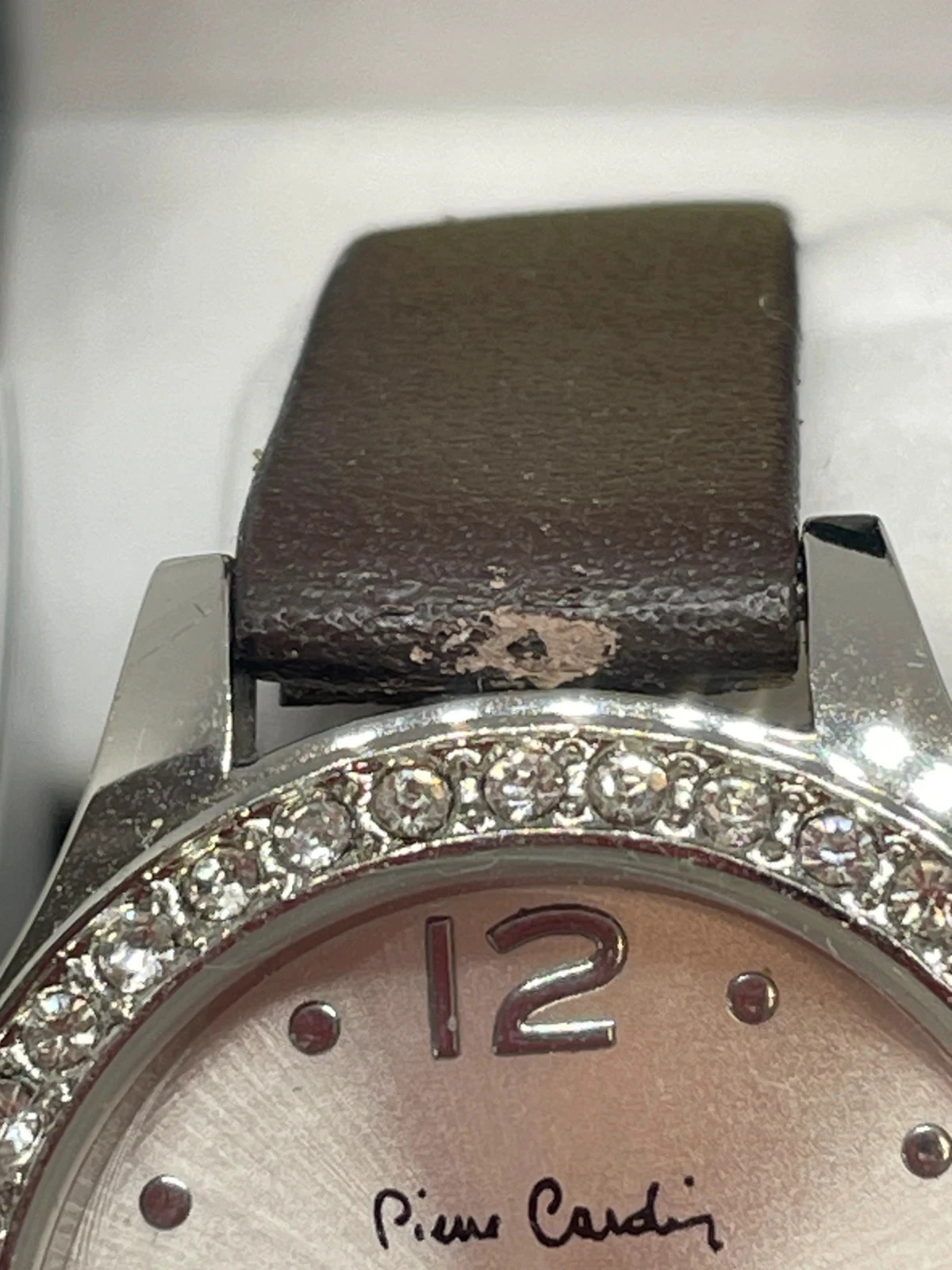 Pierre Cardin women's watch with crystals, original box and papers, excellent condition – photo 7